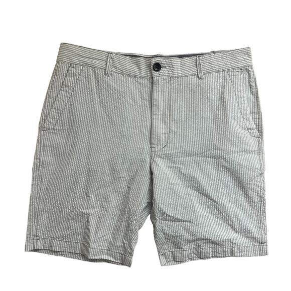 Union Men's Striped Seersucker Chino Shorts Size 36 Regular - Picture 1 of 5